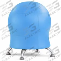 SAFCO PRODUCTS Ball Chair: 23 in Max Overall Ht, 22 1/2 in Overall Wd, Baby Blue, 17 1/2 in Seat Wd (MPN 4751BUV)