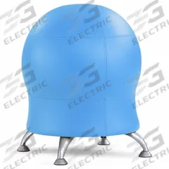 SAFCO PRODUCTS Ball Chair: 23 in Max Overall Ht, 22 1/2 in Overall Wd, Baby Blue, 17 1/2 in Seat Wd (MPN 4751BUV)