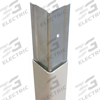 APPROVED VENDOR Corner Guard: Corner Guard, PVC, Beige, 3 in Leg Wd, 4 ft Overall Ht - PVC Clip-On Corner Guards