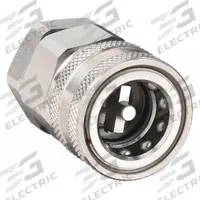 SNAP-TITE Hydraulic Quick Connect Hose Coupling: 1/4 in, 316 Stainless Steel, 1/4"-18 Thread Size (MPN SVHC4-4FV). Key specifications — Thread Size: 1/4"-18; Seal Material: Fluorocarbon; Brand: SNAP-TITE.