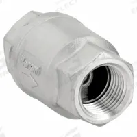 BONOMI Check Valve: Swing, Inline Valve Body, 1/2 in Pipe Size, FNPT x FNPT, 316 Stainless Steel (MPN S800-1/2"). Key specifications — Brand: BONOMI.