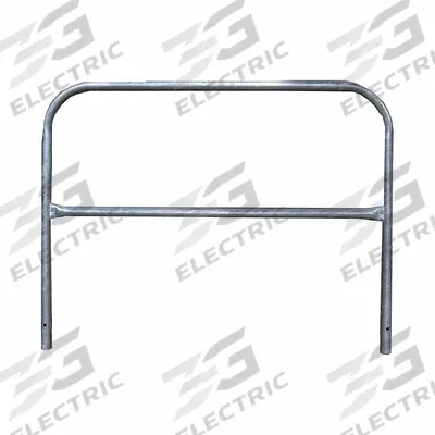 GARLOCK SAFETY SYSTEMS Leg Rails: 5 ft x 42 in, 20 in Mid-Rail Ht, Permanent, Guardrail, Gray - Standard Guardrails