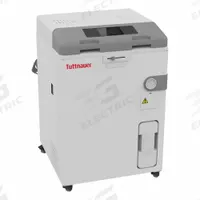 TUTTNAUER Autoclave: 85 L Capacity, 137°C Max Temp, 25 3/8 in Overall Wd, 31 7/8 in Overall Dp (MPN LabSci 85LV). Key specifications — Brand: TUTTNAUER; Temperature Accuracy: -1 °C/+3 °C; Product Type: Autoclave; Voltage: 220-240V.