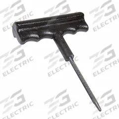 TRU-FLATE Tire Probe: Tire Probe, Steel, 9 in Overall Lg, 4 1/2 in Overall Wd, 1 in Overall Ht (MPN 15-225). Key specifications — Brand: TRU-FLATE; Features: used for Smoothing and Prepping Tire Injuries for Repair; Includes: Super Grip T-Handle; Material: Steel; Product Type: Tire Probe.