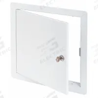 TOUGH GUY Access Door: 12 in Ht, 12 in Wd, Hidden Pin Hinge, Exposed Flange, Steel, 16 ga, White (MPN 1UEW7). Key specifications — Brand: TOUGH GUY; Hinge Type: Hidden Pin; Metal Material Gauge: 16 ga; Mounting Location: Ceiling; Flange Type: Exposed; Material: Steel.