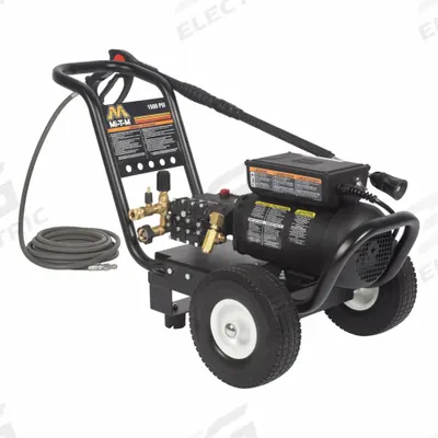 MI-T-M Electric Pressure Washer: Cart, 120 V – Single-Phase, 1,500 psi, 2 gpm - Cold Water Pressure Washers