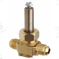 PARKER Refrigerant Solenoid Valve: 3/8 in SAE Flare, 0.2 in Port Size, Normally Closed, 2-Way (MPN R26F63 SAE). Key specifications — Brand: PARKER.