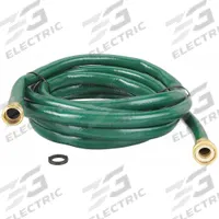 Water Hose: PVC, 5/8 in Inside Dia., 15 ft Lg, FGHT x MGHT, Green (MPN REM15). Key specifications — Temp. Range: 90°F; Hose Configuration: Coupled Assembly; Hose Fitting A Material: Brass; Brand: APPROVED VENDOR; Hose Fittings: Brass FGHT x Brass MGHT.