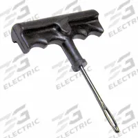 TRU-FLATE Split-Eye Needle: Split-Eye Needle, Steel, 9 in Overall Lg, 9 in Overall Wd (MPN 15-227). Key specifications — Brand: TRU-FLATE; Features: Super-Grip Allows for Better Hold and Leverage When Inserting Strings Through Tire Injuries; Includes: Super Grip T-Handle; Material: Steel; Product Type: Split-Eye Needle.
