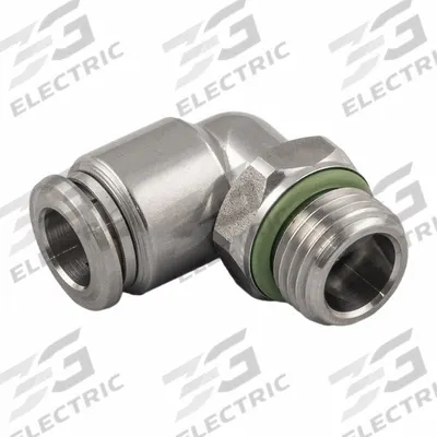 AIGNEP Push To Connect Fitting: 6 mm OD x 5 mm Pipe Size, Push-to-Connect x MBSPP - Stainless Steel Tube Fittings