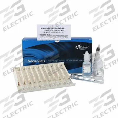 CHEMETRICS Water Quality Test Kit: Ammonia, 0 to 10 ppm/0 to 150 ppm - Water Quality Test Kits
