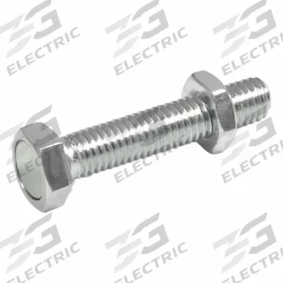 JW WINCO Workholding Stop Bolt: M6 Thread Size, Zinc Plated Steel Bolt – Zinc Plated Steel Nut - Hex-Head Stop Bolts with Retaining Magnet & Lock Nut