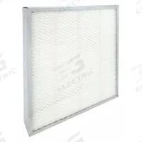 GRAINGER Minipleat Air Filter: 24 in x 24 in x 4 in, Fiberglass, Metal, No Header, MERV 14 (MPN 2GFV8). Key specifications — Brand: GRAINGER; Frame or Header Material: Metal; Media Material: Fiberglass.