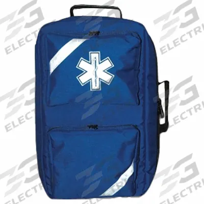 FIELDTEX First Aid Trauma Kit: 16 Components, Nylon, Backpack, Royal Blue, Medication Included - Backpack Trauma Kits