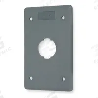 HUBBELL PREMISE WIRING Wall Plate: Gray, 1 Gang, 4 Port, Flat Module, Plastic (MPN HI14GY). Key specifications — Brand: HUBBELL PREMISE WIRING; Material: Plastic; Color: Gray; Module Style: Flat.