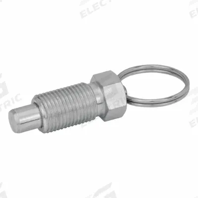 JW WINCO Indexing Plungers with Pull Ring: Steel Body w/ SS Plunger - Nonlocking Pull-Ring Retractable Spring Plungers