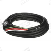 FOSTORIA Field Installed Cable Kit: 600V AC, 25 ft Cable Lg, Cable Grip/Wire Sleeves, Black (MPN SO 14/4). Key specifications — Includes: Wire Sleeves; Voltage: 600V AC; Brand: FOSTORIA; For Use With: FSP-4324-3.