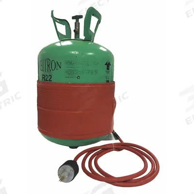 BRISKHEAT Cylinder Heater: For 125 lb Cylinder, 200 W, Hook-and-Loop, 230V AC, NEMA CEE 7/7 - Heaters for Refrigerant Cylinders