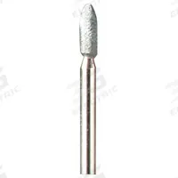 DREMEL Abrasive Point: Tapered, 1/8 in Head Wd, 1 1/2 in Head Lg, 1 Pieces, Silicon Carbide (MPN 83322). Key specifications — attr1097436: Tapered; attr1097442: Gemstones; attr1097451: DREMEL.