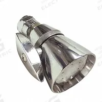 KISSLER Fixed Showerhead: 2 gpm Fixed Showerhead Flow Rate, Brass, Chrome Finish, Single (MPN 76-0030)