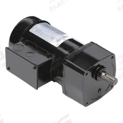 LEESON AC Gearmotor: Parallel, Single Output Shaft, 3-Phase, TEFC, 345 RPM, 50 in-lb Max Torque, 5:1 (MPN 096070.00). Key specifications — Inverter Rated: Yes; Brand: LEESON; Full Load Current: 1.2/0.60 A.