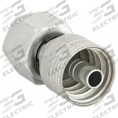 AEROQUIP Hydraulic Crimp Fitting: Steel x Steel, Straight, -4 For Hose Dash Size - Aeroquip Crimp Hydraulic Hose Fittings with Metric Connection