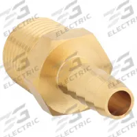 APPROVED VENDOR Barbed Hose Fitting: For 3/8 in Hose I.D., Hose Barb x NPT, Male x Male, Hex, Rigid (MPN 6AFN4). Key specifications — Fitting Connection Type: Hose Barb x NPT; Fitting Gender: Male x Male; Nipple Grip Type: Hex; Brand: APPROVED VENDOR.