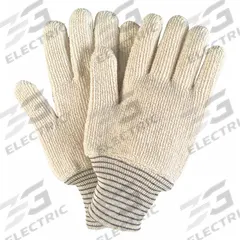 MCR SAFETY Knit Gloves: L ( 9 ), Glove Hand Protection, Uncoated, 400°F Max Temp, Cotton, 12 PK (MPN 9433). Key specifications — Knit Material Color: Beige; Brand: MCR SAFETY.