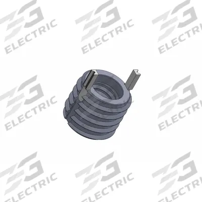 APPROVED VENDOR Key Locking Insert: Thin Wall, 2 Keys, #2-56 Int Thrd Sz, #6-40 Ext Thrd Sz - Mil. Spec. Key-Locking Inserts