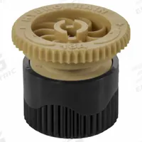HYDRORAIN Adjustable Arc Spray Nozzle: 0° to 360°, 18 ft, 0.39 to 8.97 gpm, 15 to 30 psi, Plastic (MPN 04105). Key specifications — Throw Radius: 18 ft; Brand: HYDRORAIN; Flow Rate: 0.39 to 8.97 gpm; Pattern: 0° to 360°; Pressure Range: 15 to 30 psi; Sprinkler Head or Nozzle Type: Adjustable Nozzle.