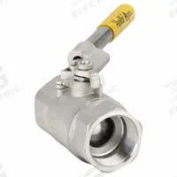 APOLLO Manual Two-Way Ball Valve: 2 in, Stainless Steel, Straight Valve Body, FNPT x FNPT, Two-Piece (MPN 7650801). Key specifications — Brand: APOLLO; Handle: Spring-Return Lever.