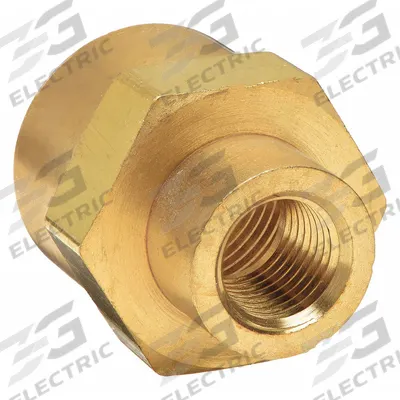 PARKER Metal Pipe Straight: Straight, Brass, 1/2 in x 1/4 in, 3,600 psi - Threaded Extreme-Pressure Instrumentation Pipe Fittings