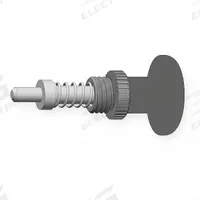 Weld Mount Retractable Spring Plunger: Pull Knob, 0.375 in Plunger Wd, 0.6 in Plunger Projection (MPN GI3/8-1.5-B-PL5). Key specifications — Brand: INNOVATIVE COMPONENTS; Barrel Diameter: 1 in; Barrel Length: 1.5 in.