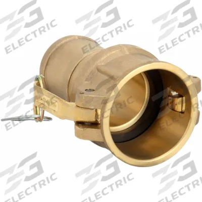 DIXON VALVE & COUPLING Cam and Groove Coupling: 1 1/2 in Coupling Size, 1 1/2 in Hose Fitting Size - Type C Forged Brass Cam & Groove Fittings