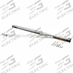 Overhead Door Holder: Overhead - Mounted, 1 in Wd, 3 1/4 in Overall Ht, Stainless Steel (MPN 906H-US32D). Key specifications — Brand: GLYNN-JOHNSON; Color: Gray.
