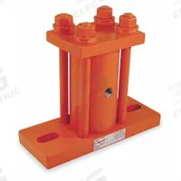 VIBCO Piston Vibrator: Bolt-On Mount, 6,500 vpm, 100 lb to 200 lb, 4.53 in L x 2.01 in W x 4.57 in H (MPN 50-1S-EM). Key specifications — attr671302: 50-1S-EM; attr671308: VIBCO.