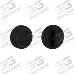 KWIKSET Single Cylinder Deadbolt: Cylindrical, 1 3/4 in Door Thick - Max, Black (MPN 660-514-SMT-RCAL-RCS/5303-K3). Key specifications — ADA Compliant: No; Brand: KWIKSET; Finish: Flat Black Coated; Keyway Type: Kwikset KW1; Includes Core: Core Included.