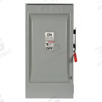SIEMENS Safety Switch: Fusible, 200 A, Single Phase, 240V AC, Galvanized Steel, Indoor/Outdoor (MPN HF224NR). Key specifications — Brand: SIEMENS.