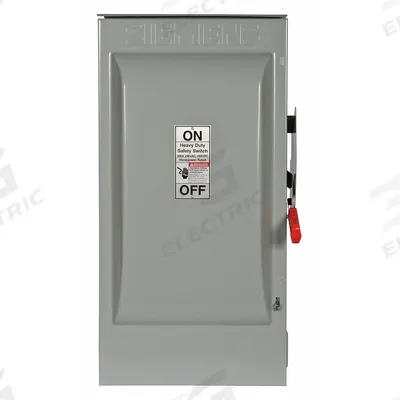 Siemens Safety Switch: Fusible, 200 A, Single Phase, 240V AC, Galvanized Steel - Fusible Safety Switches