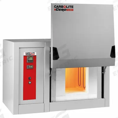 CARBOLITE Box Furnace: Gravity, 0.18 cu ft Capacity, 1,700°C Max Temp, 4,050 W Watt - Natural Gravity Convection Box Furnaces