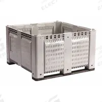 DECADE PRODUCTS Bulk Container: 28.7 cu ft, 48 in x 48 in x 28 1/2 in, Lid Not Included, 4-Way Entry (MPN M126000-104). Key specifications — Brand: DECADE PRODUCTS; Stackable: Stacking Capable; Shape: Rectangular; Runner Location: None; Fork Entry: 4-Way Entry; Container Wall Type: Vented; Mobility: Stationary; Fork Pockets: Fork Pockets Included.