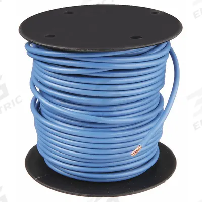 GROTE Primary Automotive Wire: GPT, 100 ft, 1 Conductor, 16 AWG, Blue - PVC-Insulated General Purpose Primary Wires