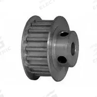 DAYTON Timing Pulley: Curvilinear, Fixed, For HTD Timing Belt Section, For 9 mm Belt Wd, 18 Teeth (MPN 18-5M09-6FA3). Key specifications — Brand: DAYTON; Finish: Clear Anodized; For Belt Series: Powerhouse®.