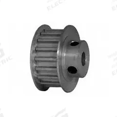 DAYTON Timing Pulley: Curvilinear, Fixed, For HTD Timing Belt Section, For 9 mm Belt Wd, 18 Teeth (MPN 18-5M09-6FA3). Key specifications — Brand: DAYTON; Finish: Clear Anodized; For Belt Series: Powerhouse®.