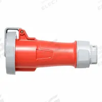 LEVITON Pin and Sleeve Connector: Red, 277/480V AC, Three Phase, 20 A, 4 Pole, 5 Wire, IEC Grounding (MPN 520C7WLEV). Key specifications — Brand: LEVITON.