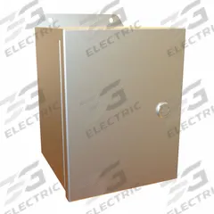 HAMMOND Electrical Enclosure: Stainless Steel, 8 in x 6 in x 6 in, NEMA 12/13/3R/4/4X, w/Panel (MPN EJ866SS). Key specifications — Brand: HAMMOND; Closure Method: Latches; Enclosure Material: Stainless Steel; Knockouts: Not Included; Includes Inner Panel: with Inner Panel Included.