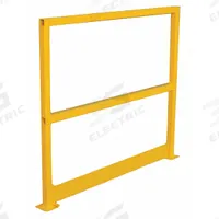 APPROVED VENDOR Handrail Section: Toe Board Included, 4 in x 4 in, Floor Mounted Rail Mounting (MPN 2HEK9). Key specifications — Product Type: Handrail Section; Brand: APPROVED VENDOR; Color: Yellow; Handrail Shape: Square; Material: Steel; Number of Rail Levels: Not Rated; Rail Mounting Style: Floor Mounted.
