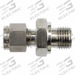 BRENNAN INDUSTRIES Compression Fitting Straight: 3/8 in OD x 3/8 in Pipe Fitting Size (MPN NS7013-06-06-SS). Key specifications — Compatible Fitting Brands: Parker CPI; Brand: BRENNAN INDUSTRIES.
