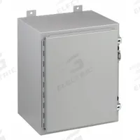 HOFFMAN Enclosure: Steel, 20 in x 16 in x 12 in, NEMA 12/13, Solid Cover, Hinged (MPN A201612LP). Key specifications — Brand: HOFFMAN; Closure Method: Clamps; Knockouts: Not Included.