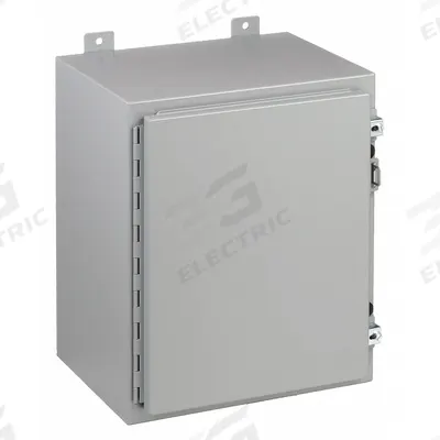 HOFFMAN Enclosure: Steel, 20 in x 16 in x 12 in, NEMA 12/13, Solid Cover - Steel Dust-Tight Enclosures